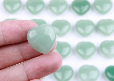 China Heart Shape Green Aventurine Gemstone Precious Stone Pendants for sale