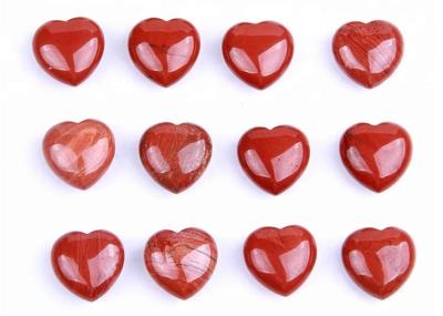 China Polishing 30mm Red Jasper Heart Shaped Crystal Pendant for sale