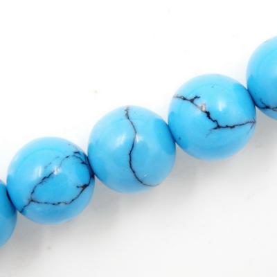 China 8mm Tophus Turquoise Stone Semi Precious Beads for sale