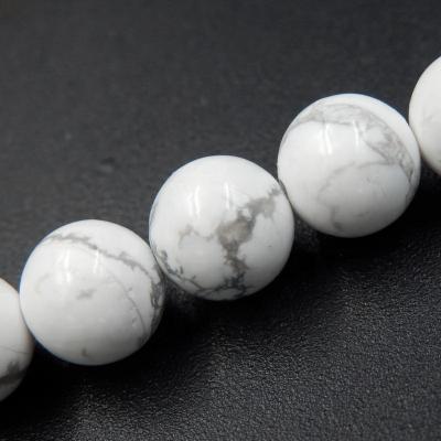 China Grânulos de pedra semi preciosos de Howlite 10mm de turquesa para a fatura da joia à venda