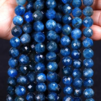 China Sapphire Apatite Jade Faceted Green 8mm Semi Precious Stone for sale