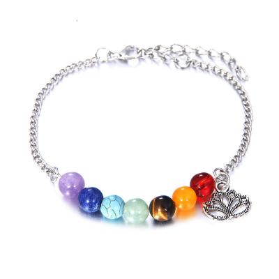 China Lotus Pendant  19cm Energy Chakra Healing Bracelet for sale