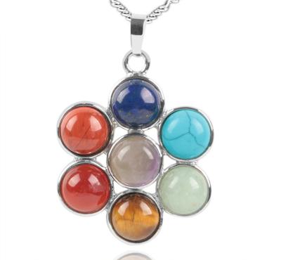 China Women Jewelry Decorations Nature 7 Chakra Precious Stone Pendants for sale