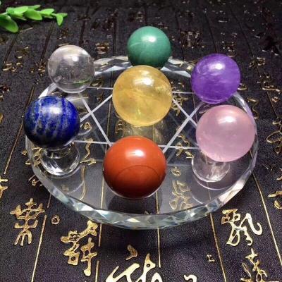 China Esfera Crystal Stone Decor en venta