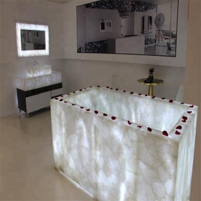 China LED Light Rock Crystal Stone Clear Quartz Wash Basin for sale