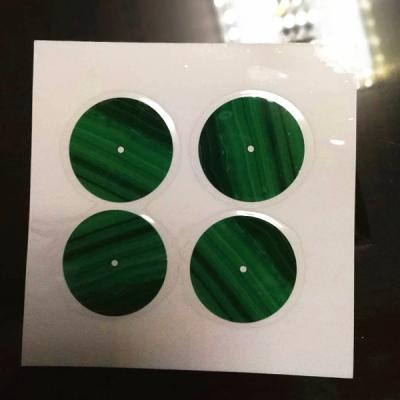 China 0.4mm Precision Natural Malachite Watch Dial Gemstone Gift for sale