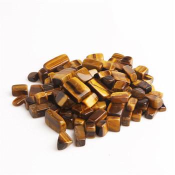 China Square Semi Precious Aquarium Tiger Eye Crystal Tumble Stones for sale