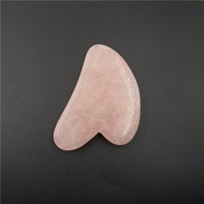 China CE Rose Quartz Gua Sha Board For Facial Scraping for sale