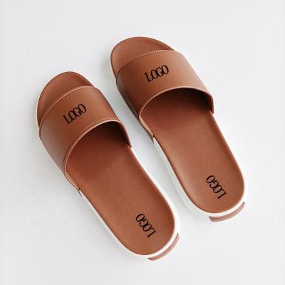 China Fashion Trend Logo Men Slippers Platform Beach Wholesale Custom Slippers Indoor And Outdoor Slippers for sale