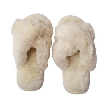 China Winter Fashion Trend Women's Lovely Slippers Bedroom Indoor Fleece Slippers Soft Unique Plush Slippers for sale