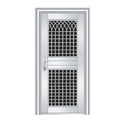 China 2022 Modern Front Entry Door Safety Grill High Quality Door Designs 304 Stainless Steel Safety Door for sale