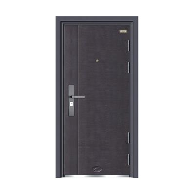 China Low price modern luxury high quality single exterior security design double steel door price for sale