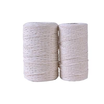 China Cotton Rope Wholesale Cotton Core Cotton Core 3mm Macrame Rope Braided Roll for sale