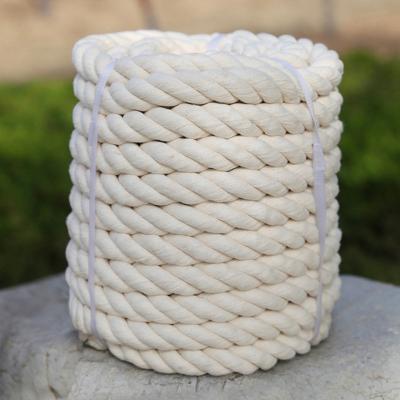 China Yiliyuan Factory Price 100% Cotton Natural Cotton Rope 20mm Macrame Cotton Rope for sale