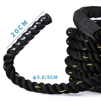 China Commercial Use Workout Polyethylene Battle Rope For Gym Training for sale