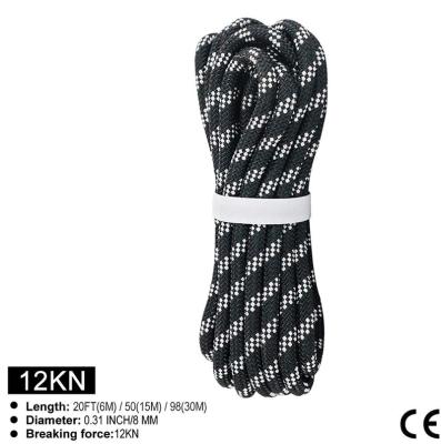 China Factory Direct Sale Escape Rope Safety Static Rope Climbing Rope 25 Feet Customization Acceptable for sale