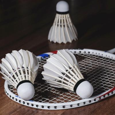 China For wholesale badminton rackets goose feather badminton shuttlecocks for outdoor sports for sale