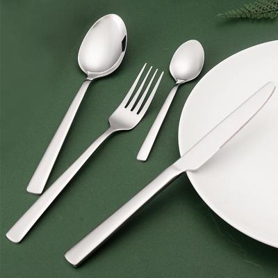 China Viable high quality black gold stainless steel flatware flatware silver silver silver with gift box packing for sale