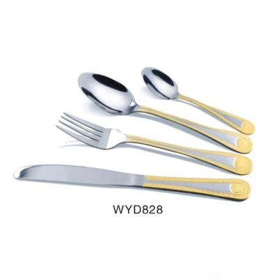 China Newly Design Stainless Steel Sustainable Cutlery For Russia Market Flatwre Set for sale