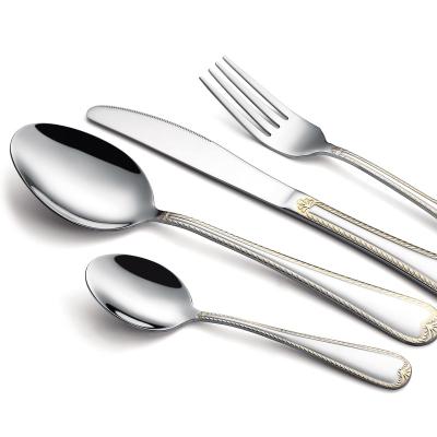 China 2021 New 96pcs Stainless Steel Cutlery Set Viable Gift To Wedding Luxury Cutlery Set for sale