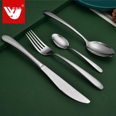 China Sustainable Stainless Steel Silver Plated Black Cutlery Set With Gift Box for sale