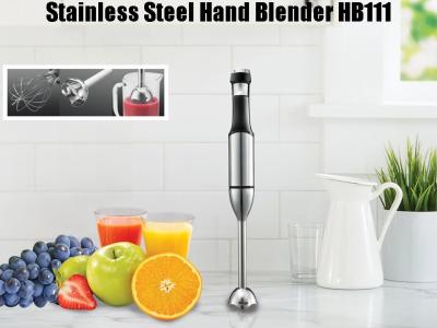 China HB111 Stainless Steel Stick Blender With Chooper and Processing Bowl for sale