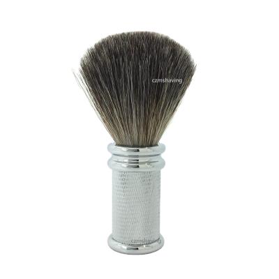 China Shaving Brush Chrome Metal Handle Badger Hair Shaving Brush Beard Brush Badger Hair Shaving Brush for sale