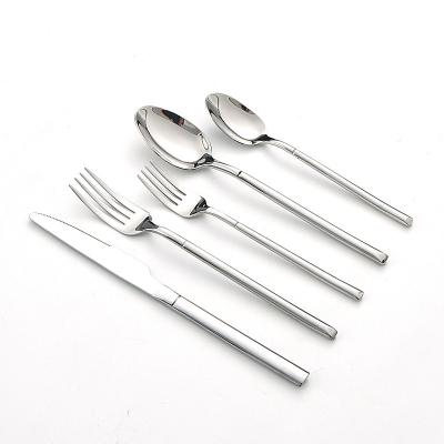 China Sustainable Mirror Polished Silverware Set Modern Stainless Steel Cutlery Set For Dining Home Restaurants for sale