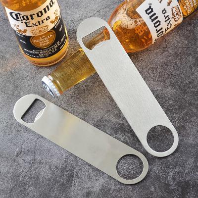 China Long Lasting Oval Stainless Steel Beer Bottle Opener Bar Tools for sale