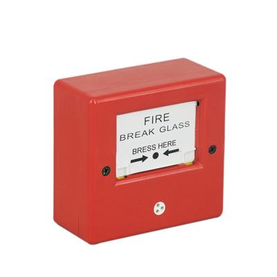 China ABS Plastic Red Manual Call Point With Cover For Conventional Fire Alarm System for sale