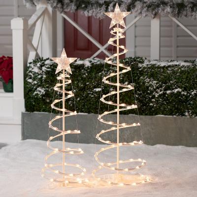 China Steady On and Sparkle Holiday Mini Bulb Lighted Spiral Tree for sale