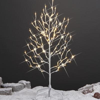 China Steady On And Twinkle White Stick Holiday LED Artificial Lighted Christmas Tree for sale