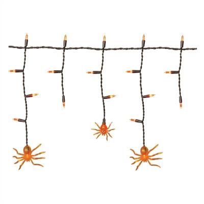 China Steady on and twinkle Halloween spider mini icicle lights for sale