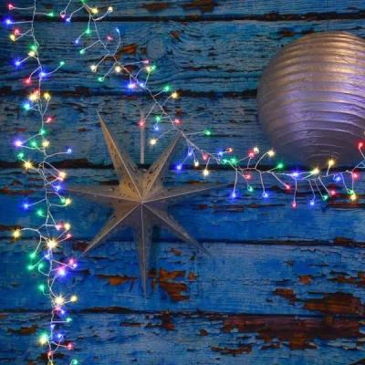 China Steady On And Twinkle Holiday LED Copper Wre Firecracker Cluster Lights for sale