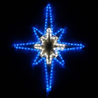 China Steady On And Twinkle Holiday 35N 90CM LED Rope Hanging Star Of Bethlehem for sale