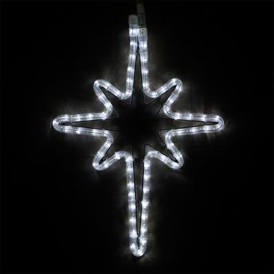 China Steady On And Twinkle 18IN 45CM LED Rope Hanging Star Of Bethlehem for sale