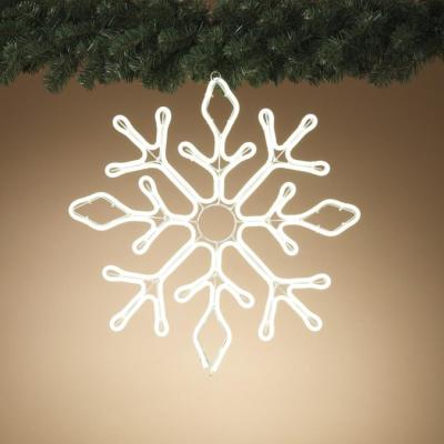 China Steady On and Twinkle Holiday 24IN 60CM LED Flex Neon Hanging Snowflake for sale