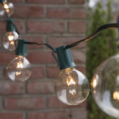 China Steady On & Twinkle Clear Holiday Globe G40 Patio Lights for sale