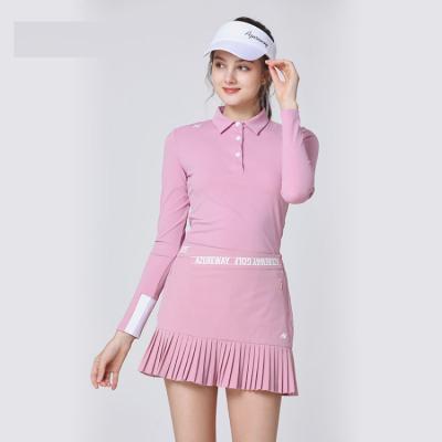 China Anti-wrinkle Custom Design Women Golf Polo Shirt Slim Fit Lady Manufacturer Apparel Embroidered Logo Golf Wear Polo Shirts For Women for sale