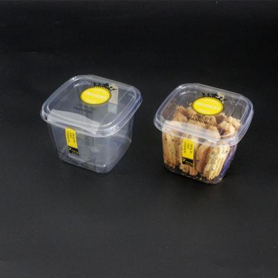 China 100%biodegradable disposable plastic salad cup, salad saucer, cold food container for sale