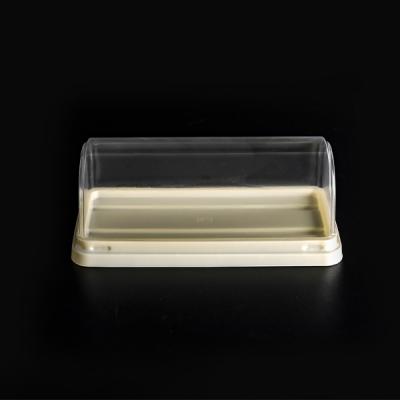 China Disposable PET Slice Cake Slice Plastic Pastry Packaging Box Disposable Cake Container for sale