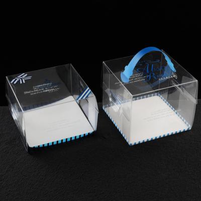 China New Disposable Eco Box Cake Folding Design Factory Plastic Food Packaging for sale