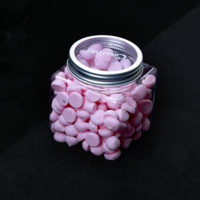 China Food Best Selling Aluminum Square Screw Lid Candy Container Food Grade Plastic Jar for sale