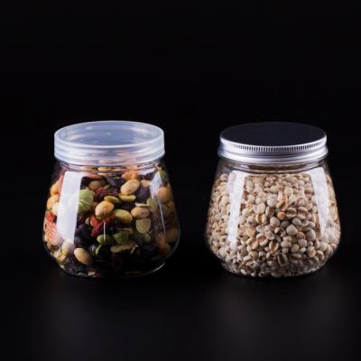 China Eco-friendly Storage Container High Quality Pet Food Round Lid Aluminum/PP Plastic Jar for sale