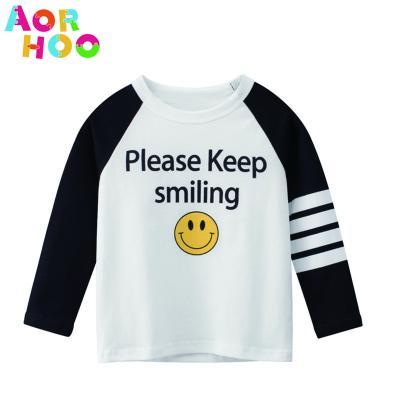 China Aorhoo Fashion Handsome Anti-shrink T-shirt Cartoon Aorhoo Men's And Women's Lovely Baby Sleeves Short Jacket Wear for sale