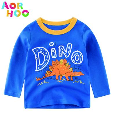 China 2020 Wholesale Custom Print Children's Short Sleeve Boy Aorhoo 100% Cotton T-Shirts Anti-Shrink Kids for sale