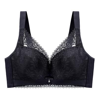 China Women's Ultra-thin Adjustment One-Piece Gathered Bra Underwear Large Size for sale