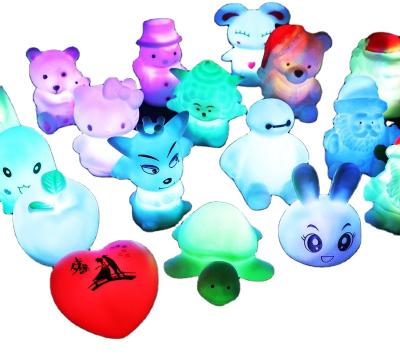 China Silica Gel LED Night Light Toys Children Cartoon Luminescent Toys Gifts for sale