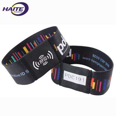 China Poly RFID Elastic Polyester PDC Cartoon Network Smart Wristband for sale