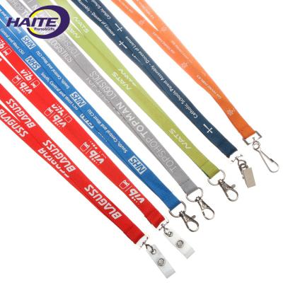 China Hot For Promotion Gifts Business Heat Transfer Gift Personalized Polyester Lanyards With Logo Custom Sample Free With Card Holder for sale